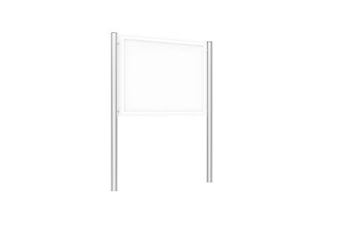 1 Paar Alu-Ständer zum Einbetonieren, Rundrohr 80 mm ø, 2400 mm hoch 1 Paar Alu-Ständer zum Einbetonieren, Rundrohr 80 mm ø, 2400 mm hoch