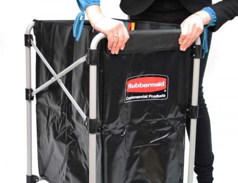 Zusammenklappbarer X-Cart Wäschewagen mit Sack - 150 Liter Zusammenklappbarer X-Cart Wäschewagen mit Sack - 150 Liter