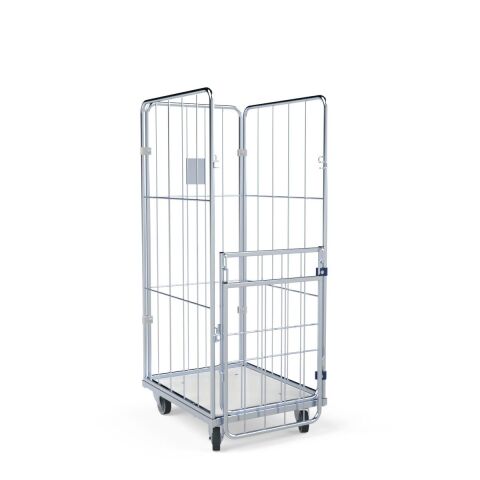 Wäschecontainer 4-seitig mit Kunststoffboden