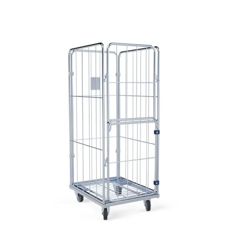 Wäschecontainer 4-seitig mit Stahlboden