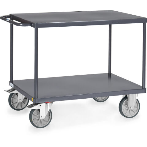 ESD-Tischwagen mit 2 Böden 1200x800 mm ESD-Tischwagen mit 2 Böden 1200x800 mm