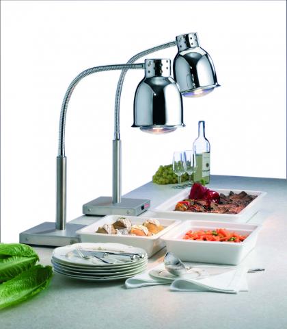Buffet-Wärmelampe mit Fußplatte Buffet-Wärmelampe mit Fußplatte