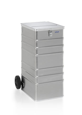Entsorgungsbehälter aus Aluminium 240 Liter Entsorgungsbehälter aus Aluminium 240 Liter