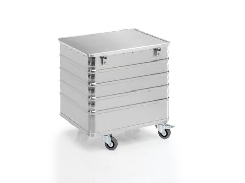 Aluminium-Transportwagen mit Deckel, Volumen 223 Liter Aluminium-Transportwagen mit Deckel, Volumen 223 Liter