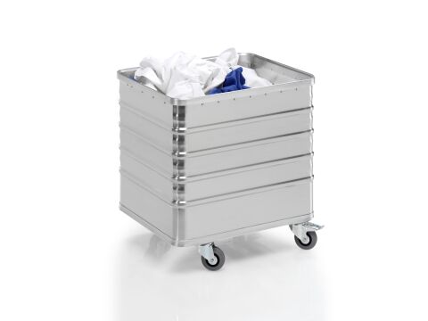 Aluminium-Transportwagen ohne Deckel, Volumen 223 Liter Aluminium-Transportwagen ohne Deckel, Volumen 223 Liter
