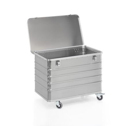 Aluminium-Transportwagen mit Deckel, Volumen 322 Liter Aluminium-Transportwagen mit Deckel, Volumen 322 Liter