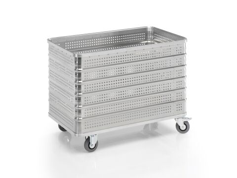 Aluminium-Transportwagen Inhalt 430 Liter. Aluminium-Transportwagen Inhalt 430 Liter.