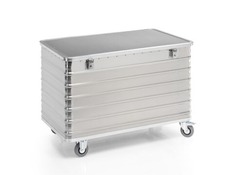 Aluminium-Transportwagen mit Deckel, Volumen 570 Liter