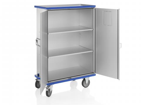 Schrankwagen aus Aluminium eloxiert, Inhalt 890 Liter Schrankwagen aus Aluminium eloxiert, Inhalt 890 Liter
