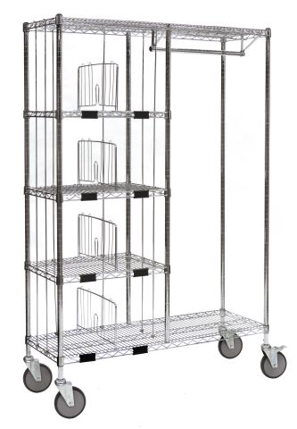 Kombinierte Sortierwagen mit 6 Böden und 15 Fächer 