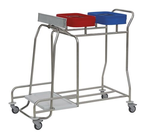 Edelstahl-Wäsche- und Abfallsammler, 1-fach-Sammler