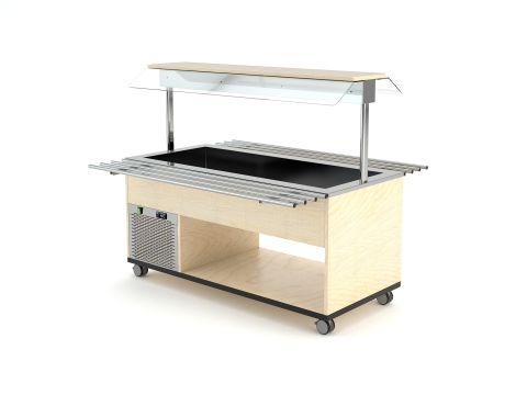 Kaltbuffet-Kids für 4 x 1/1 GN max. 150mm Tiefe, stille Kühlung Kaltbuffet-Kids für 4 x 1/1 GN max. 150mm Tiefe, stille Kühlung