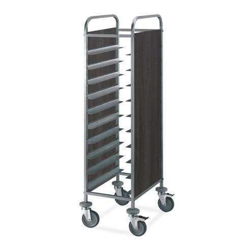 Tablettwagen für 12 GN - Tabak Tablettwagen für 12 GN - Tabak