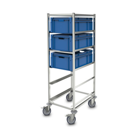 Produktionswagen für max. 5 Eurobehälter 600x400 mm Produktionswagen für max. 5 Eurobehälter 600x400 mm