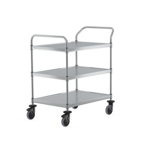 VarioCart Servierwagen mit Ergogriff 3 Borde 800x600mm VarioCart Servierwagen mit Ergogriff 3 Borde 800x600mm