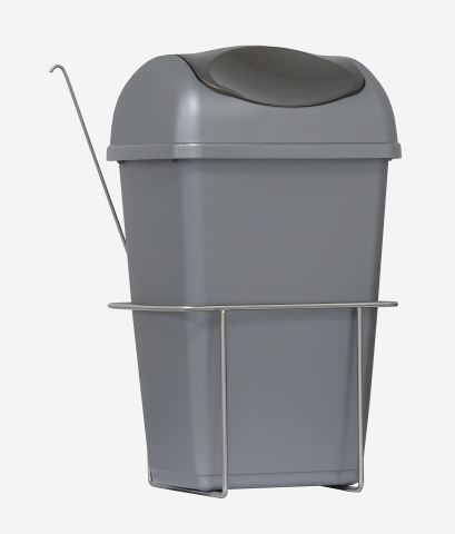 Kunststoffabfallbehälter mit Deckel, 15 Liter