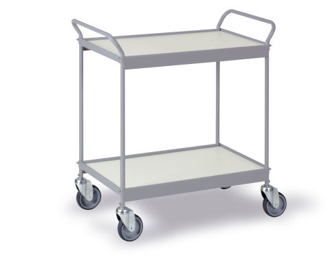 Servier- und Transportwagen mit 2 Borden 785x470mm