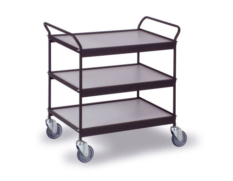 Servier- und Transportwagen mit 3 Borden 785x545mm
