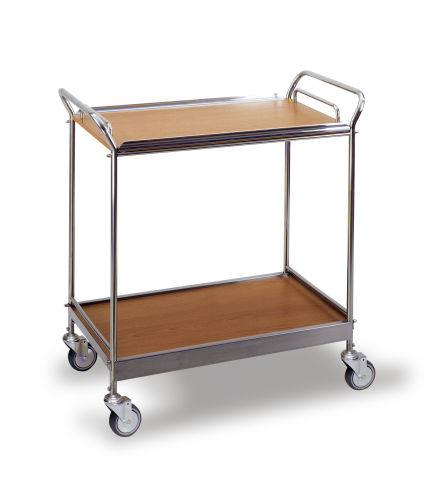 Servierwagen mit 2 Borden 775x440mm