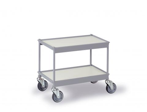Transportwagen ohne Schiebegriff - 2 Platten, Höhe 750 mm Transportwagen ohne Schiebegriff - 2 Platten, Höhe 750 mm