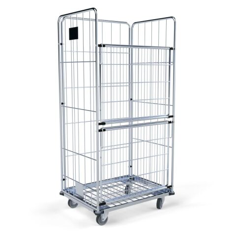 Wäschecontainer-3-seitig mit Stahlboden