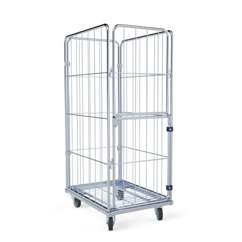 Wäschecontainer 4-seitig mit Stahlboden