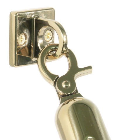 Wandbefestigungsplatte - Goldfarben glänzend Wandbefestigungsplatte - Goldfarben glänzend