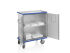 Schrankwagen aus Aluminium eloxiert,  Inhalt 640 Liter