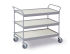 Servier- und Transportwagen mit 3 Borden 990x545mm