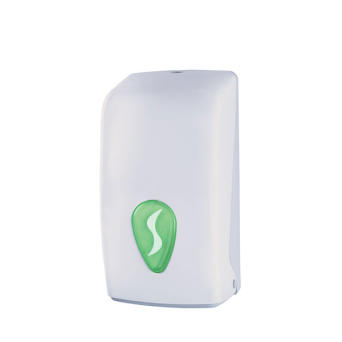 STILECO, Toilettenpapierspender für Interfold-Papiertücher oder Rolle, ABS weiß