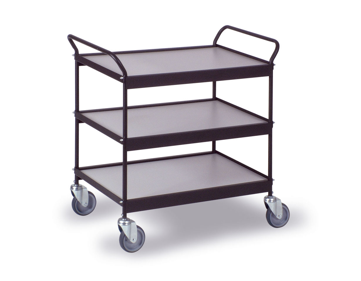 Servier- und Transportwagen mit 3 Borden 785x545mm