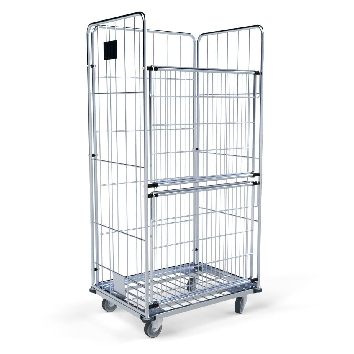 Wäschecontainer-3-seitig mit Stahlboden